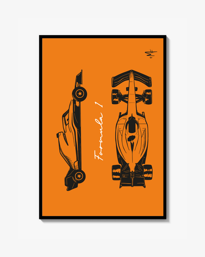 F1 Orange Poster