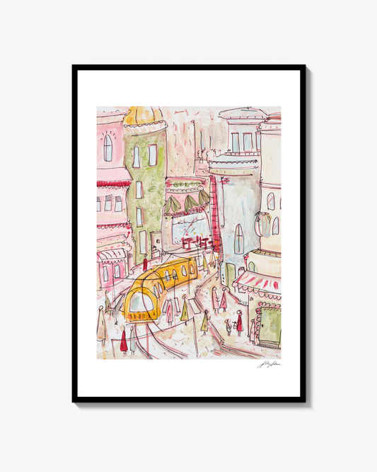 Den Gula Spårvagnen Print