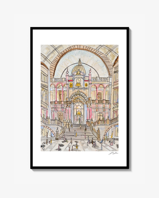 Antwerp Central Station Print