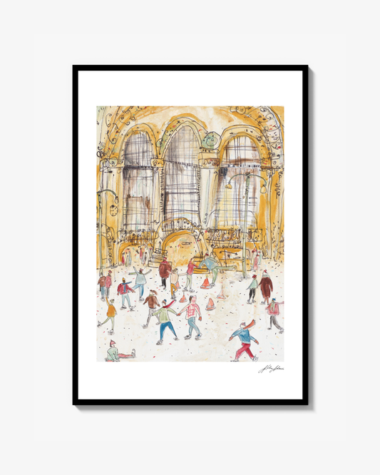 Ice skating Print