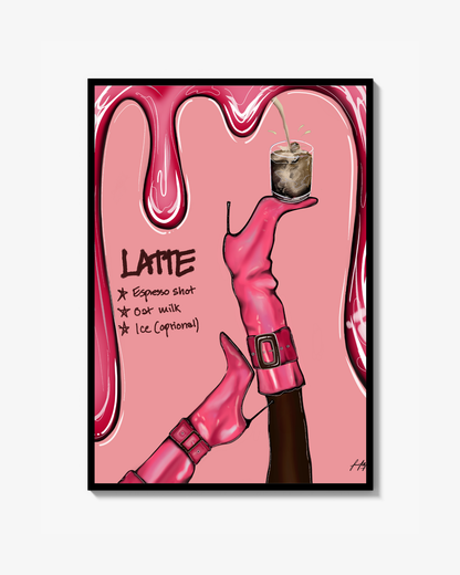 Rosa Latte Recipe (Poster)