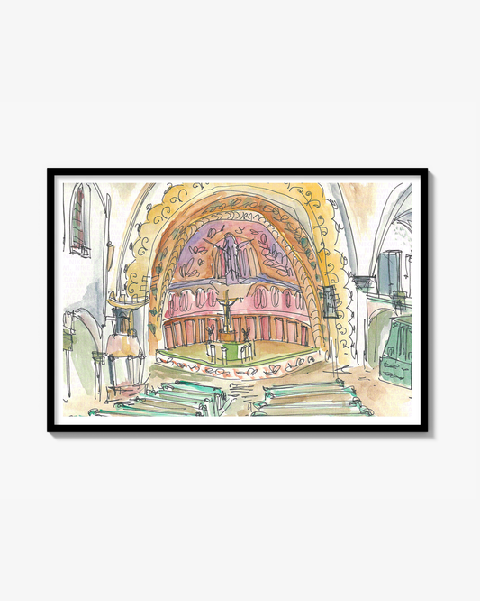 Went To Church Print