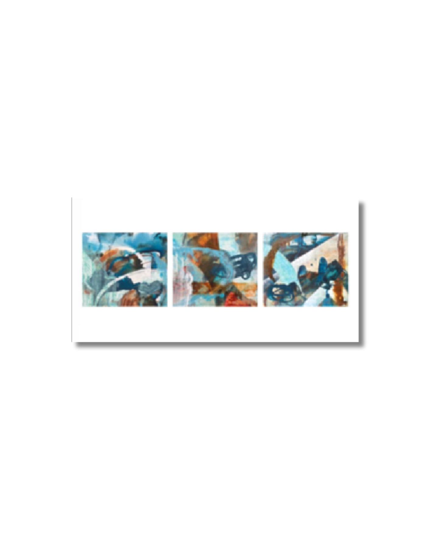 Hembygd triptyk, begränsad upplaga Fine Art Print