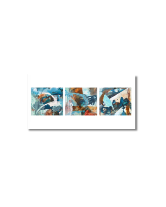 Hembygd triptyk, begränsad upplaga Fine Art Print