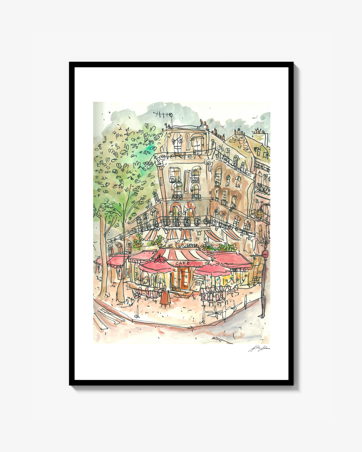 Cafe Le Chame Print