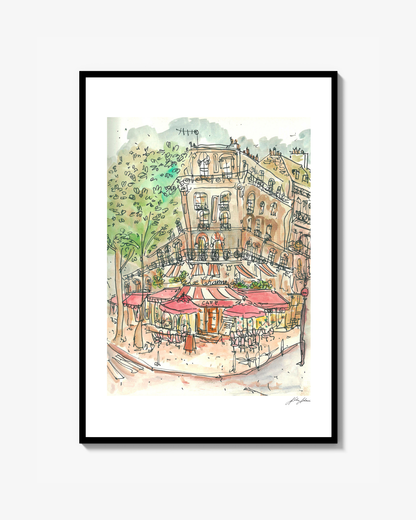 Cafe Le Chame Print