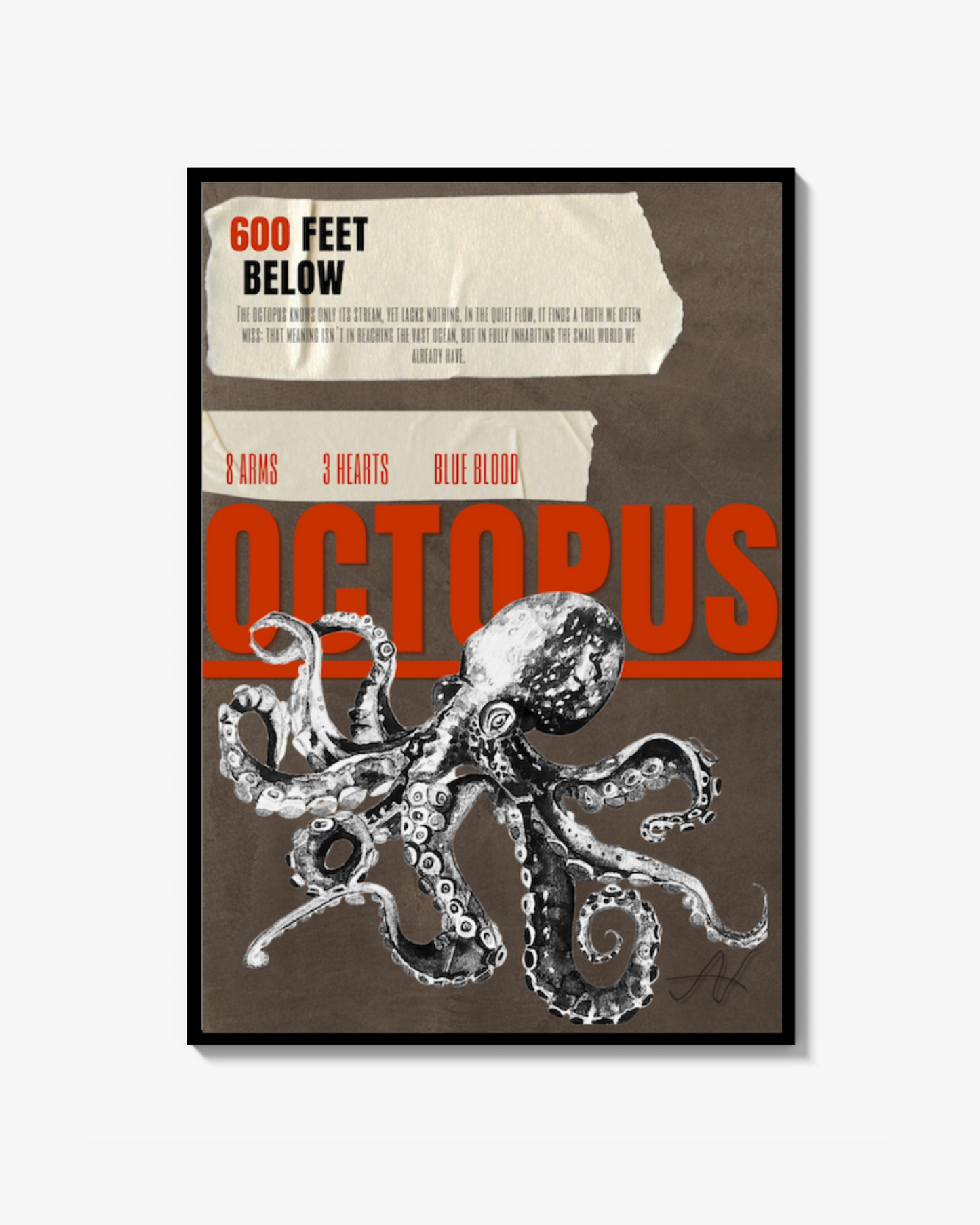 600 FEET BELOW 1 - poster