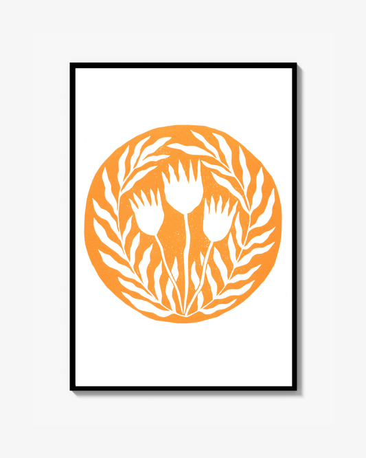 Three tulips Poster