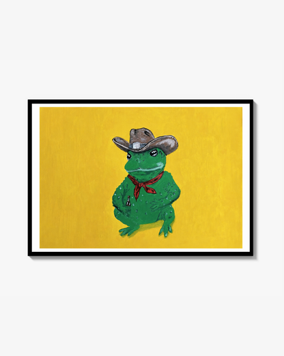 Little cowboy toad Poster