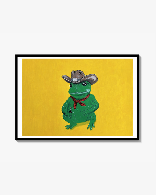 Little cowboy toad Poster