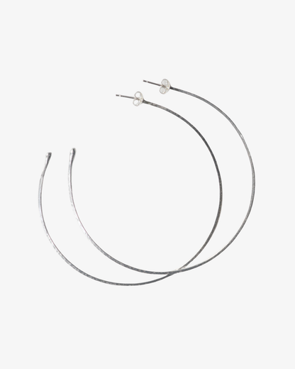 Stora öppna ringörhängen Sterlingsilver