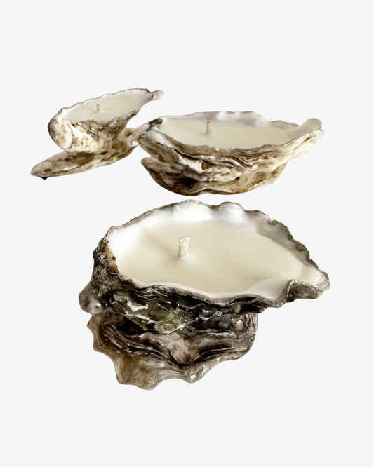 Oyster Shell Ljus / Safe Haven Set of 3