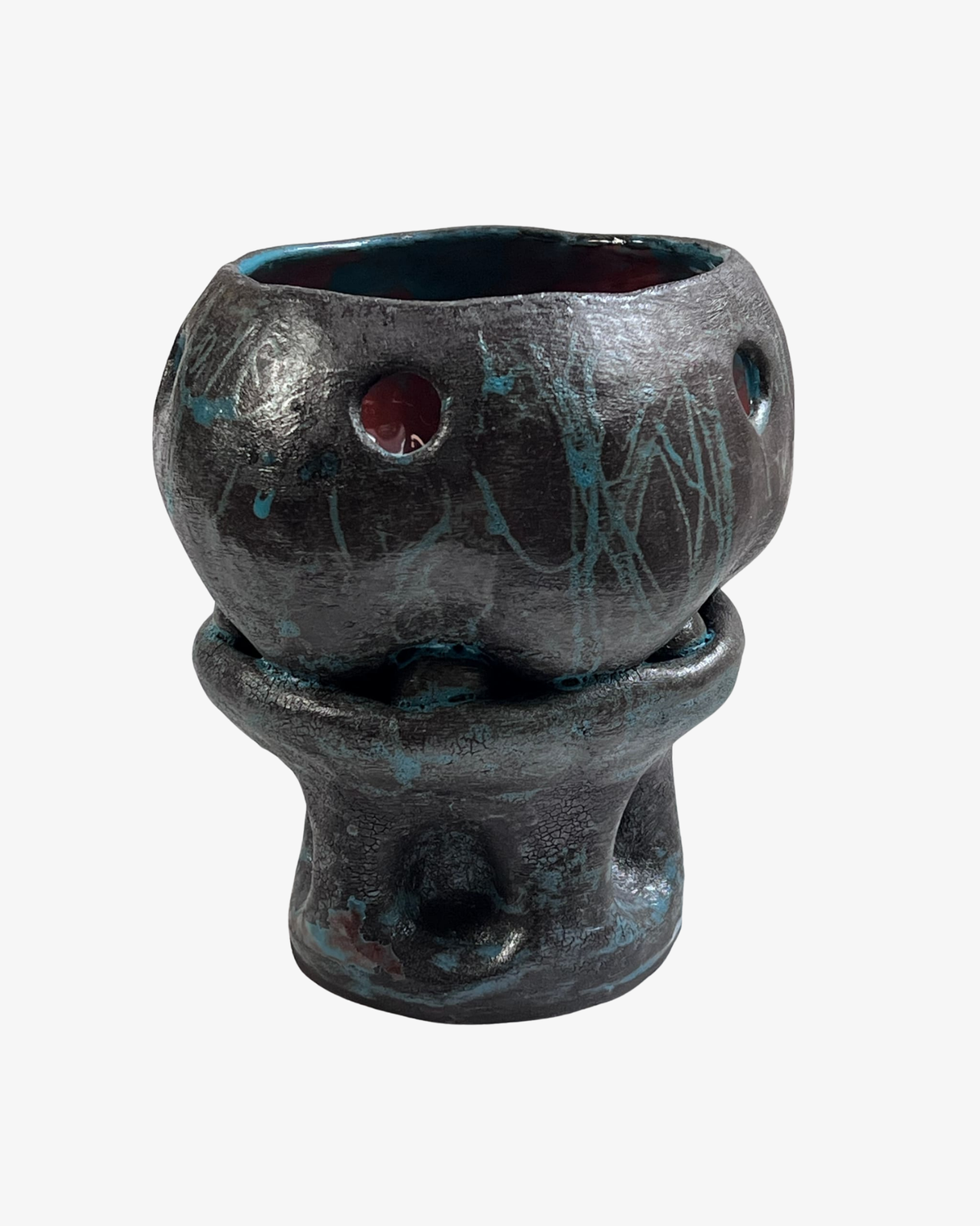 Extraterrestrial Vehicle 3, Keramisk Skulpturalt Kärl 15cm - The Shapes of the Others Series