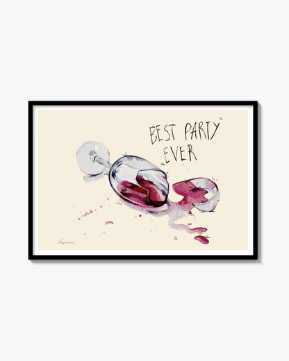 Best Party Ever Minimalistisk Poster