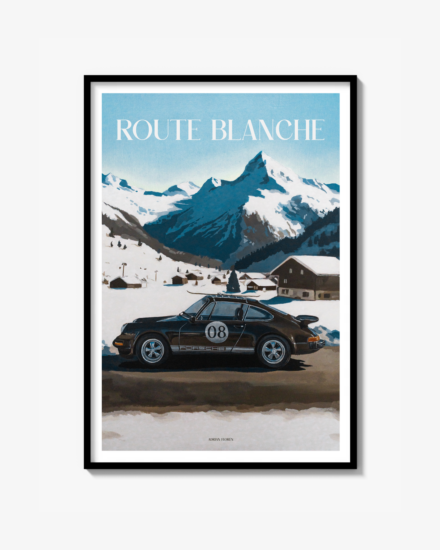 Route Blanche Poster