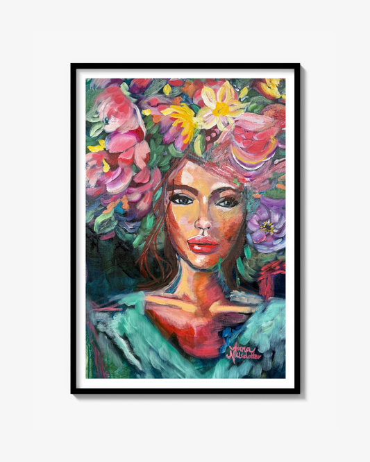 Flowering woman Print