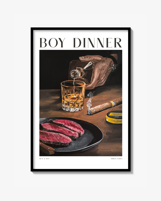 "Boy Dinner" Print