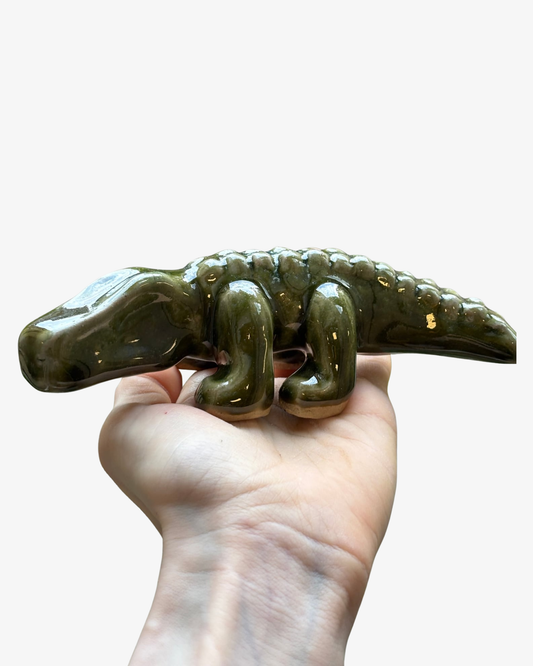 Krokodil i keramik