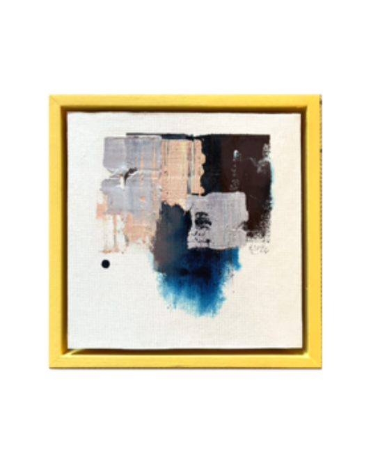 Vårfragment XII, Original målning, olja och papper