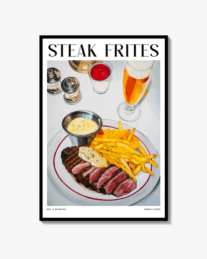 "Steak Frites" Poster