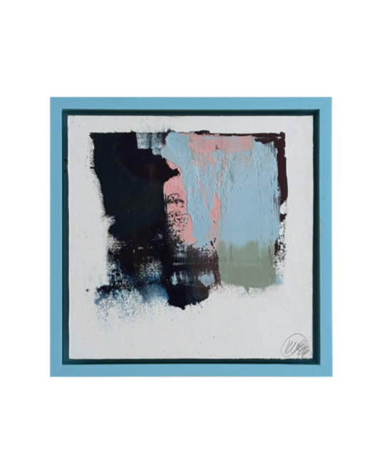 Vårfragment IV, Original målning, olja och papper