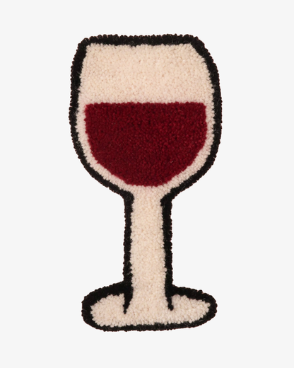 Tuftad väggbonad - Red wine (no. 2)