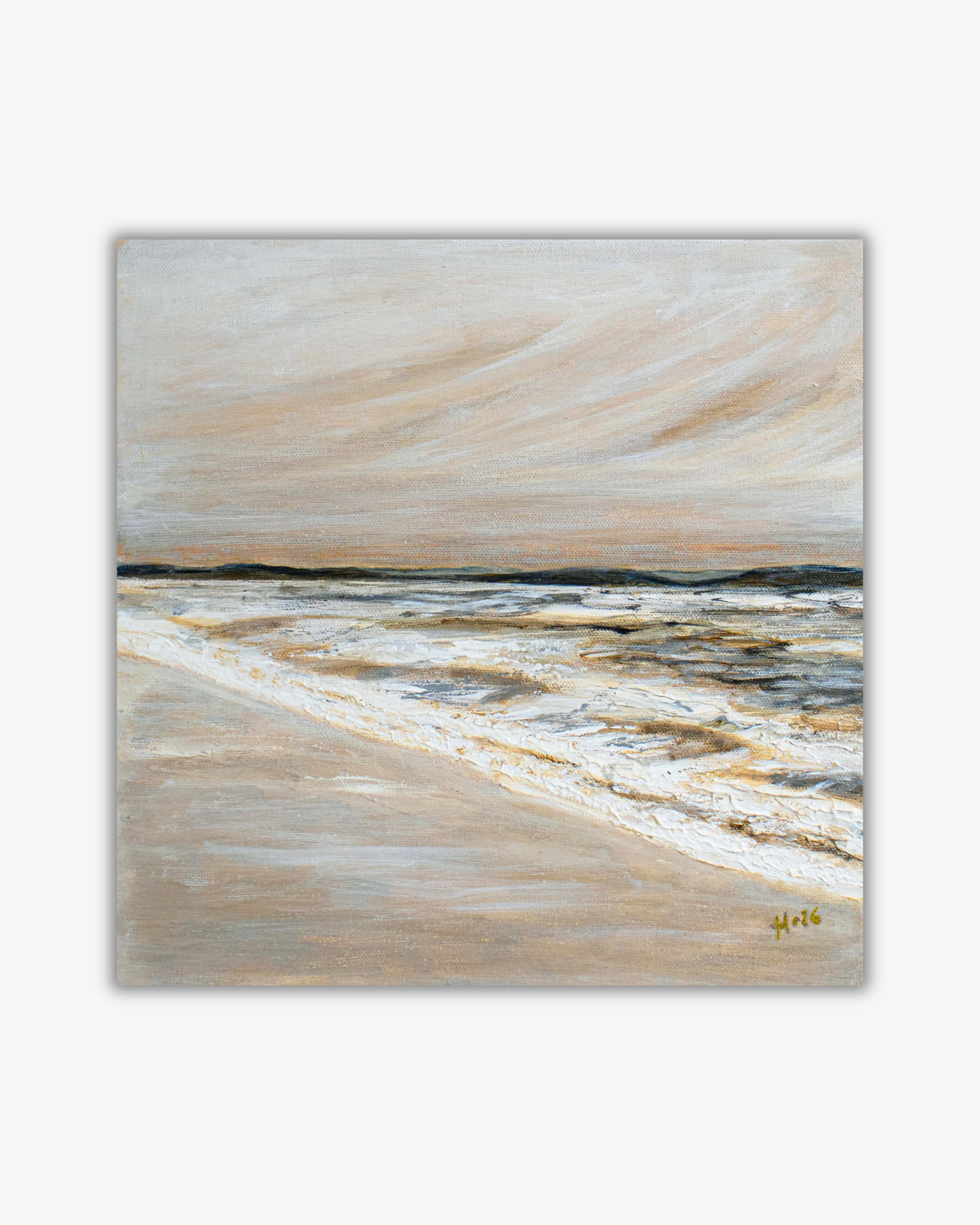 Duk Print "Whispers of Runn" - Neutral Abstrakt Konst