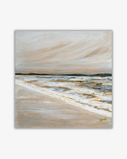 Duk Print "Whispers of Runn" - Neutral Abstrakt Konst