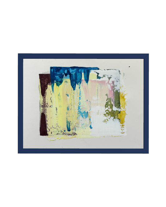 Fragments of spring XII, original konst, akvarell och gouache