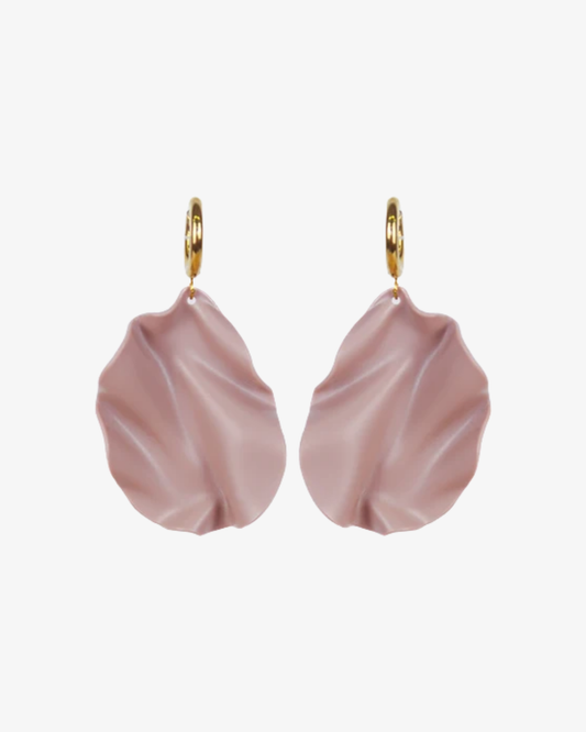 Satin Revived Örhängen - Dammig rosa