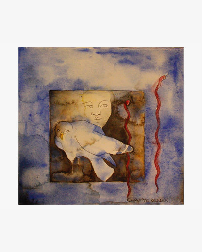Bird dreams no. 24 Akvarell Original