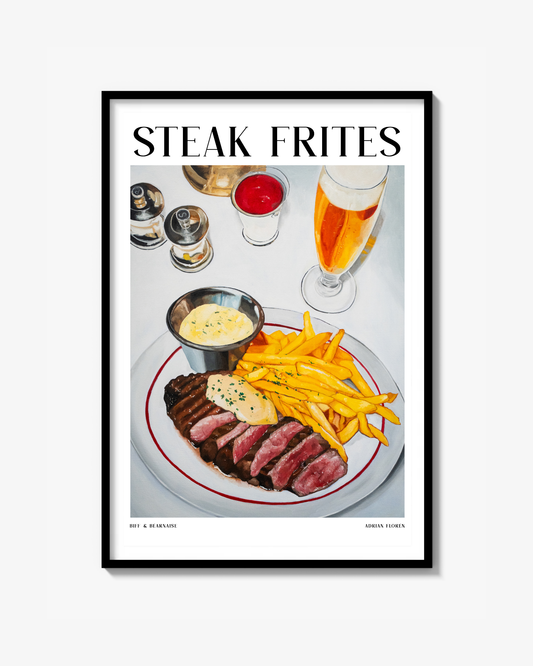 "Steak Frites" Poster