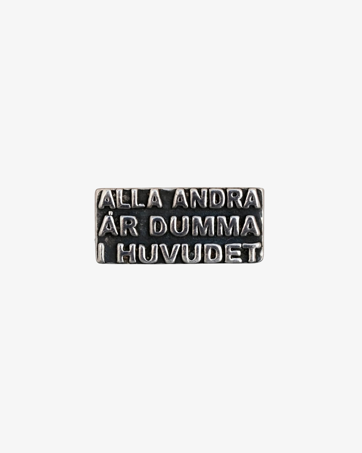 Alla Andra Är Dumma I Huvudet - Silverring