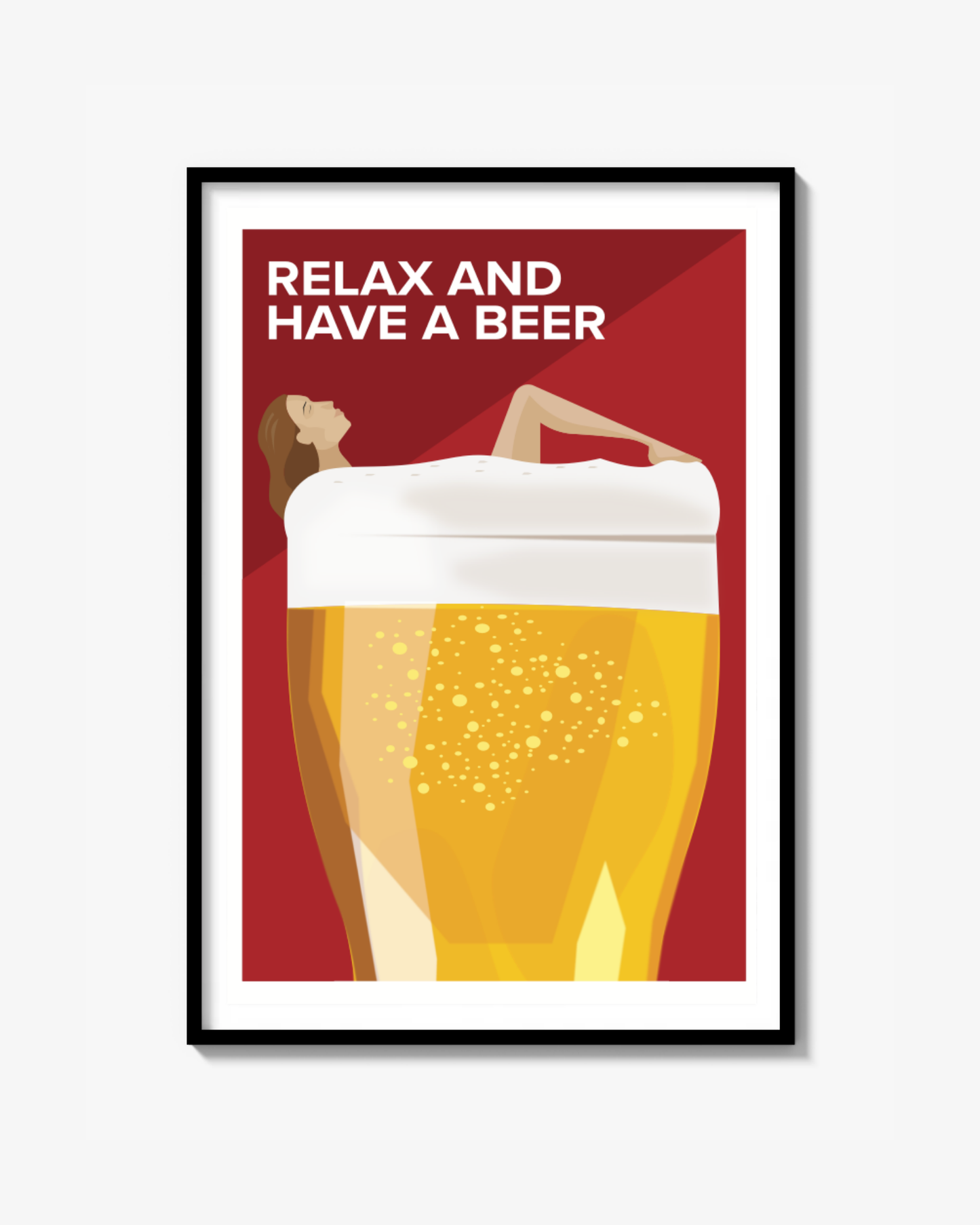 Relax and have a beer Poster