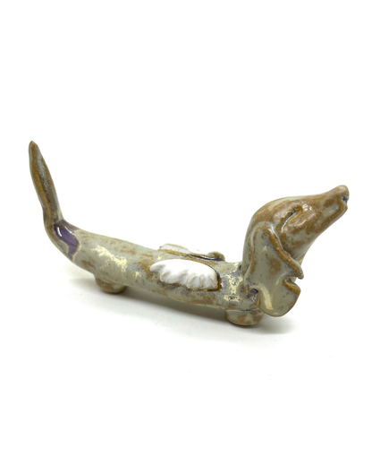 Keramik smör Dachshund - angel