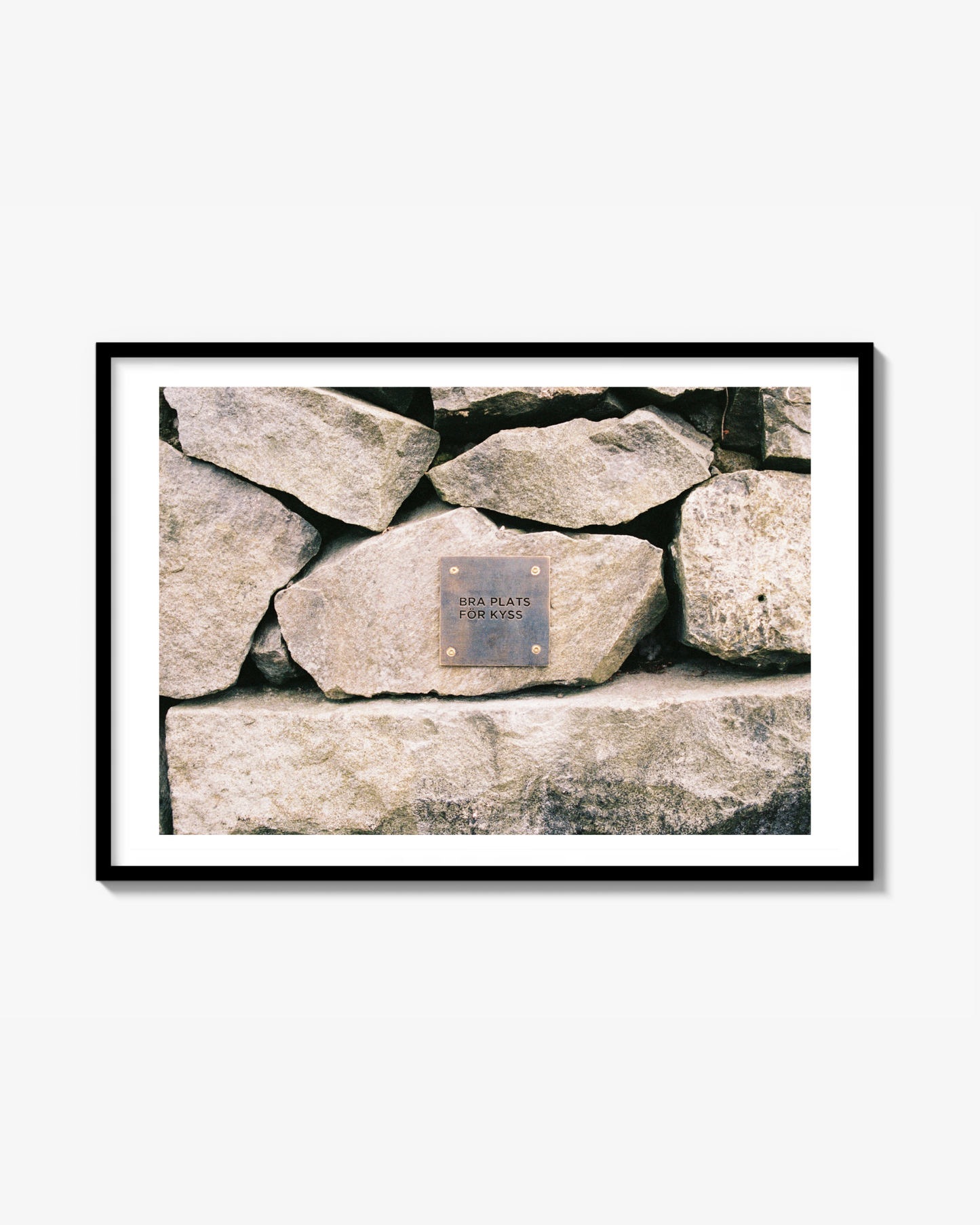 Bra Plats För Kyss Print