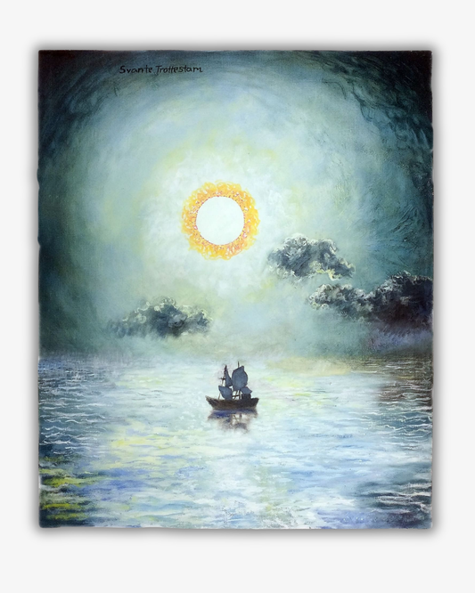 At sea, original målning