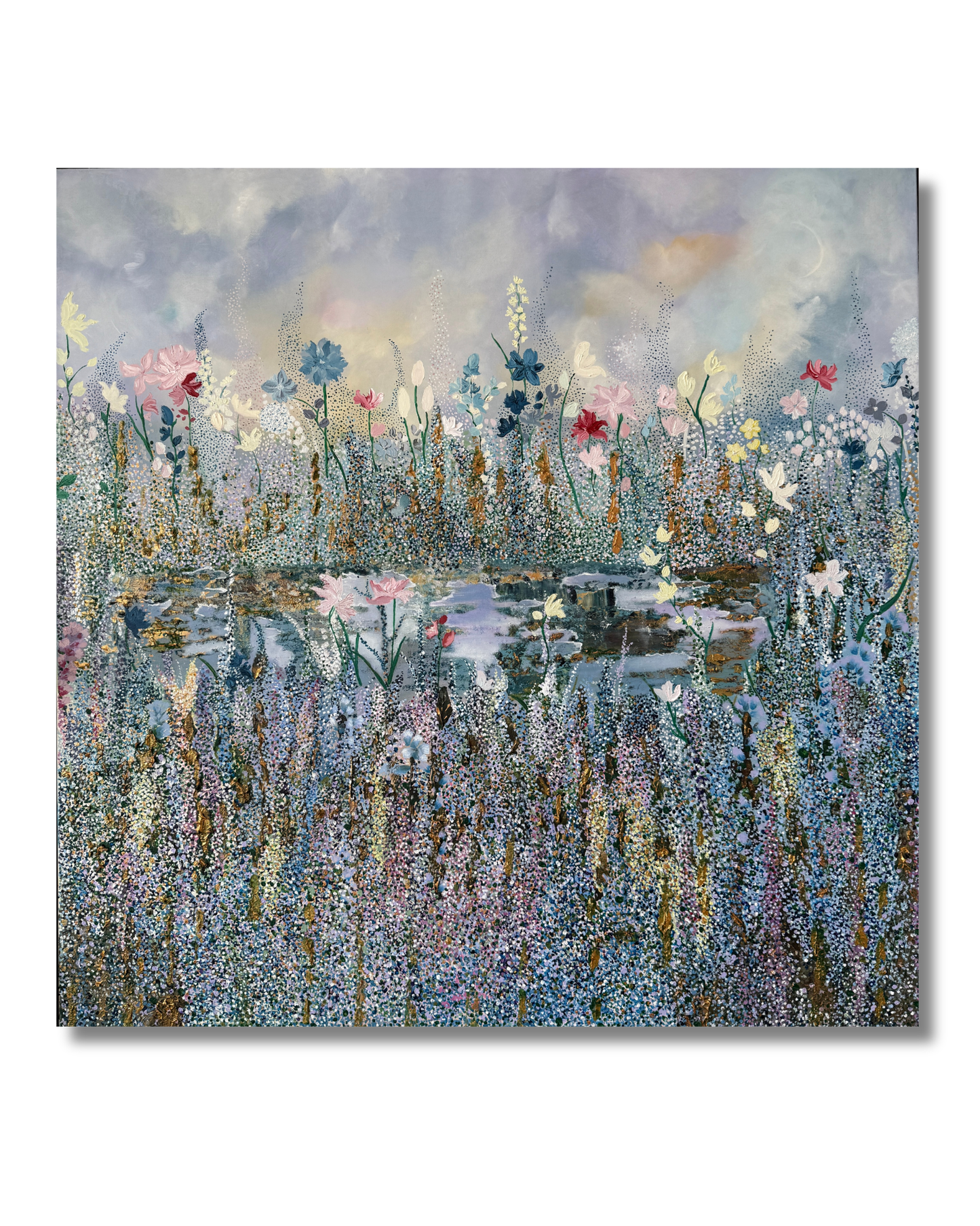 Floral Moon Original målning