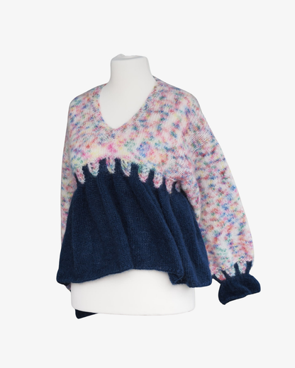 Mohair Tröja med Volang