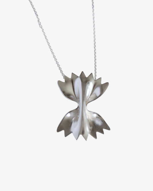 Farfalle, silver halsband
