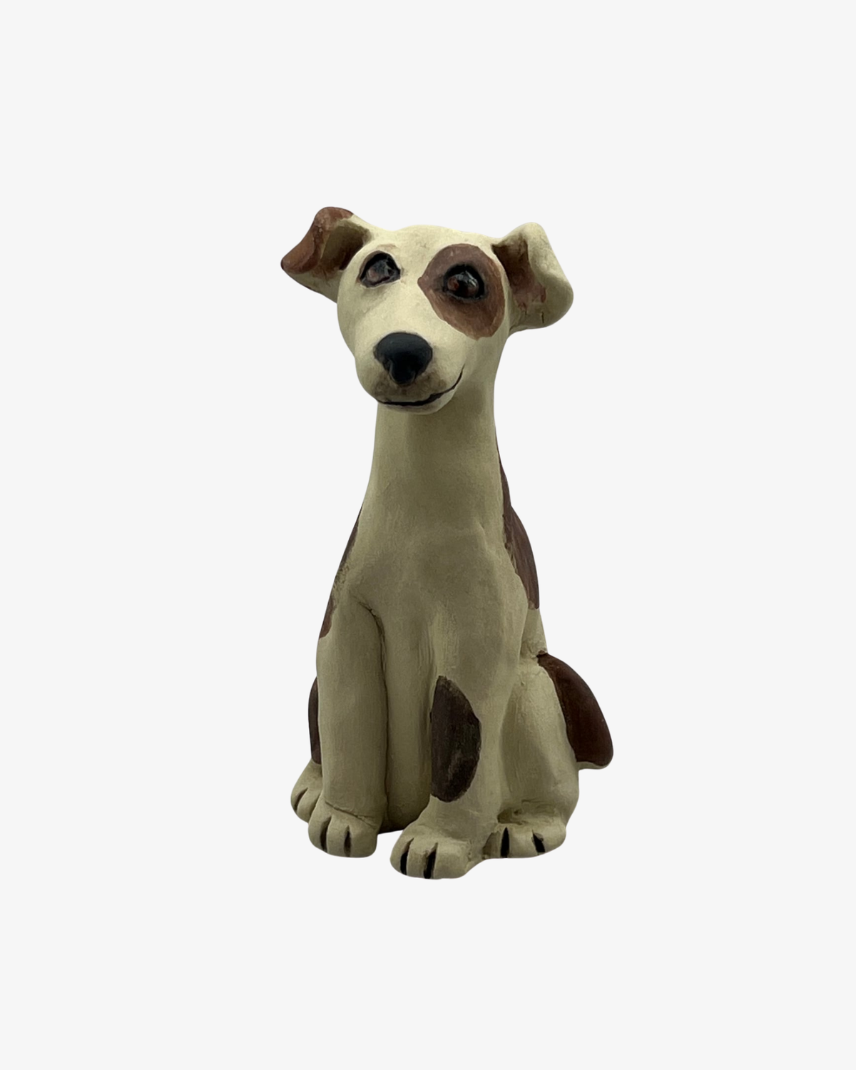 Happy Little Companion- Handgjord stengodshund