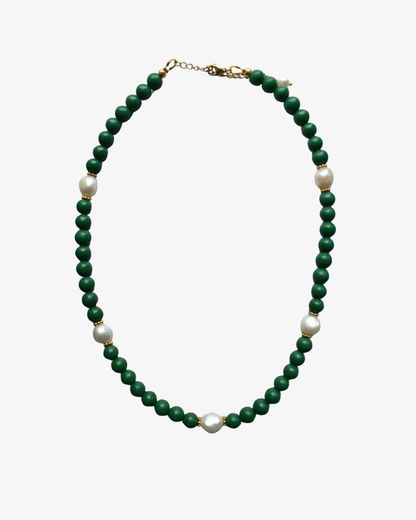 Grön Jade Halsband