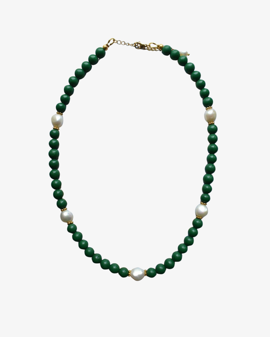 Grön Jade Halsband