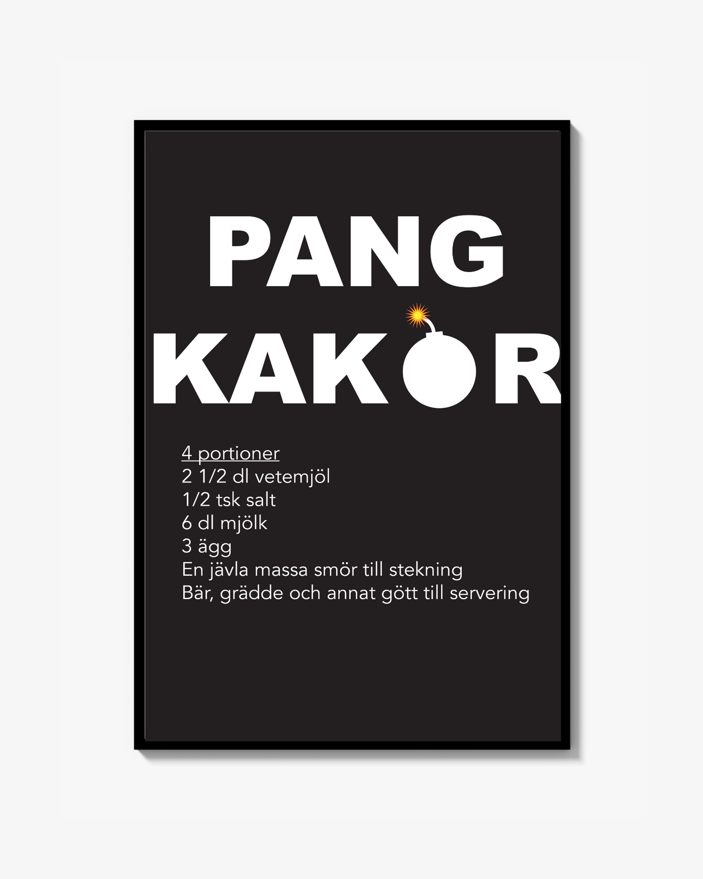Pangkakor Svart Print
