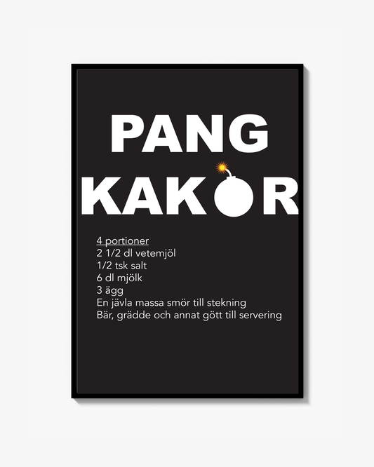 Pangkakor Svart Print