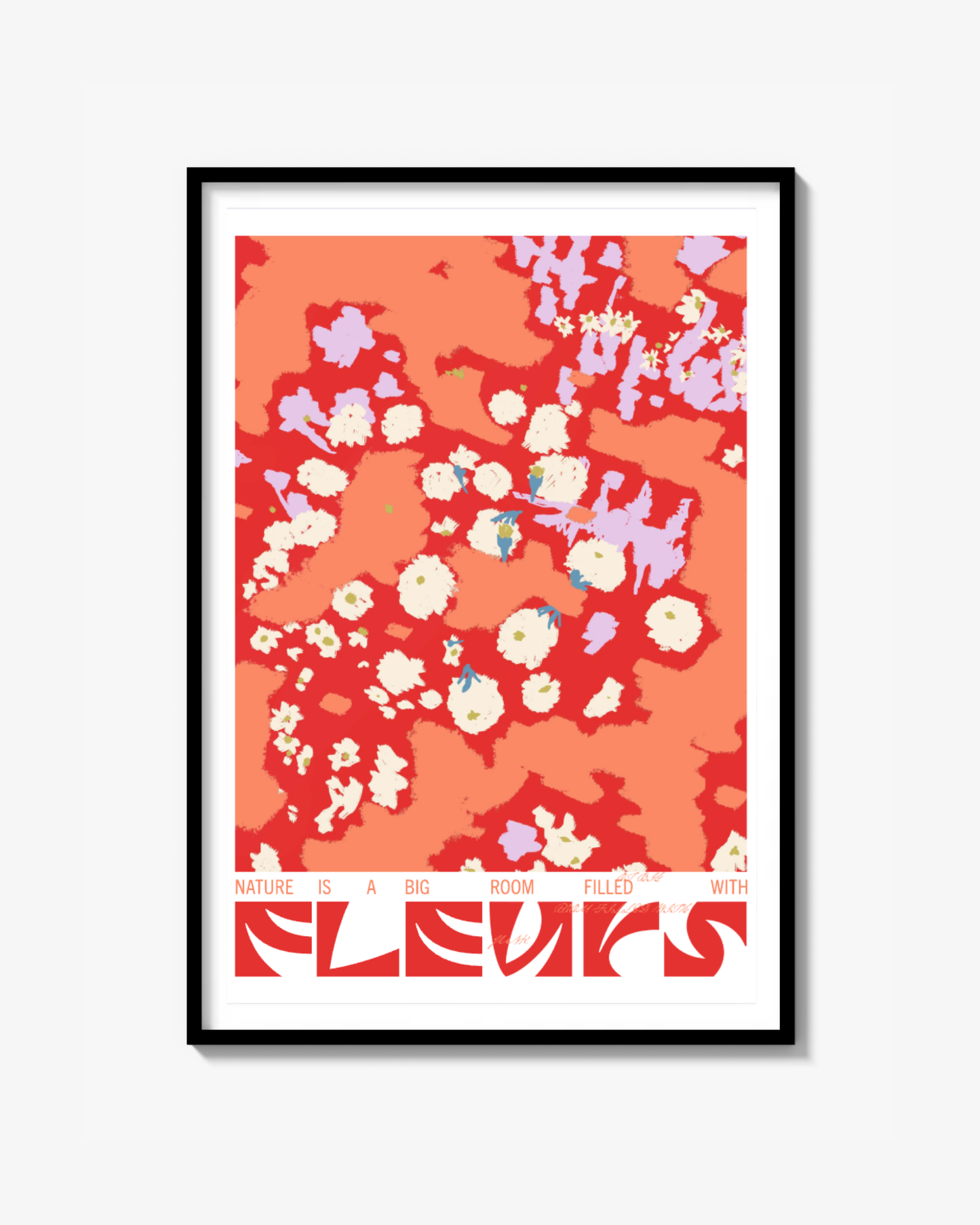 Fleurs (Röd) - Poster