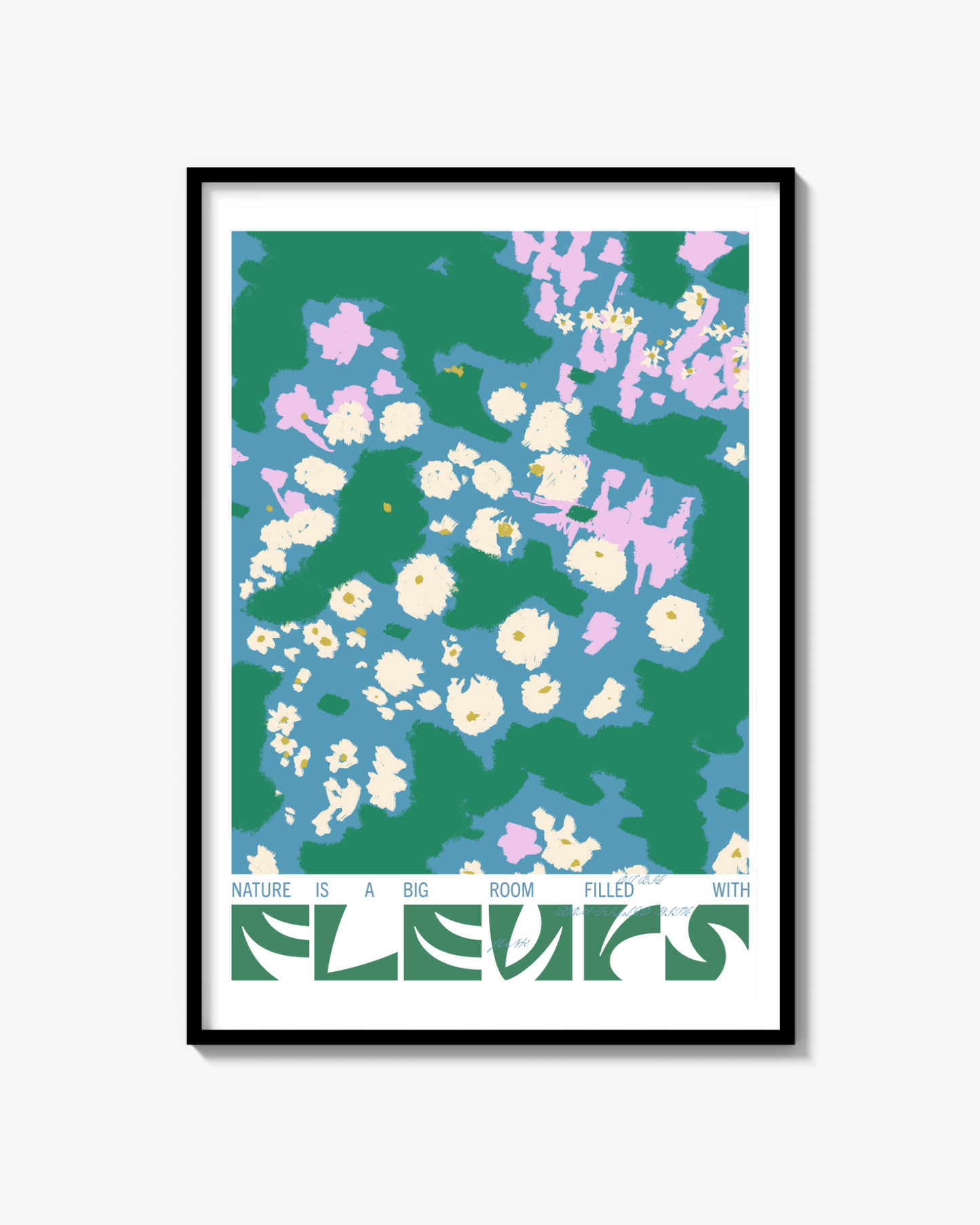 Fleurs (Grön) - Poster