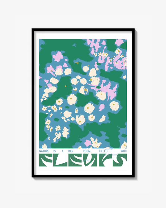 Fleurs (Grön) - Poster
