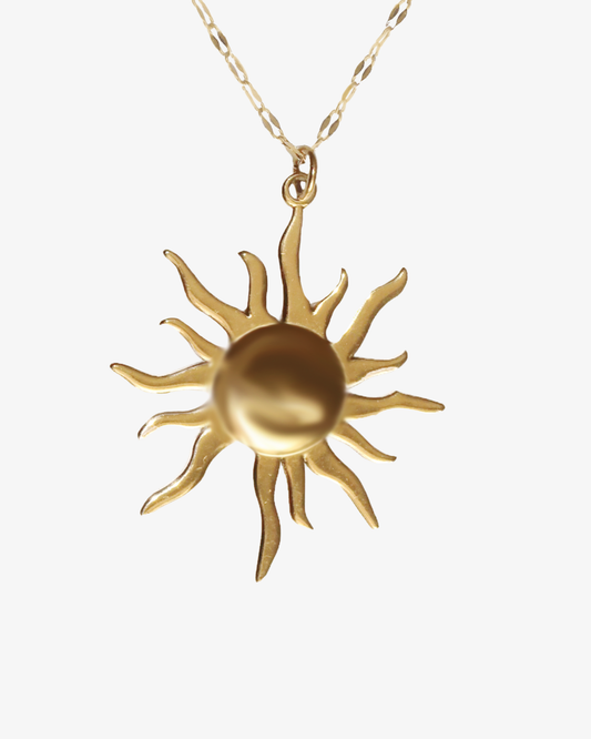 SHINE - Guld Solhalsband