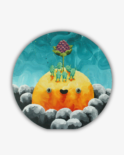 Dansen, Original popsurrealism lowbrow popart målning på duk